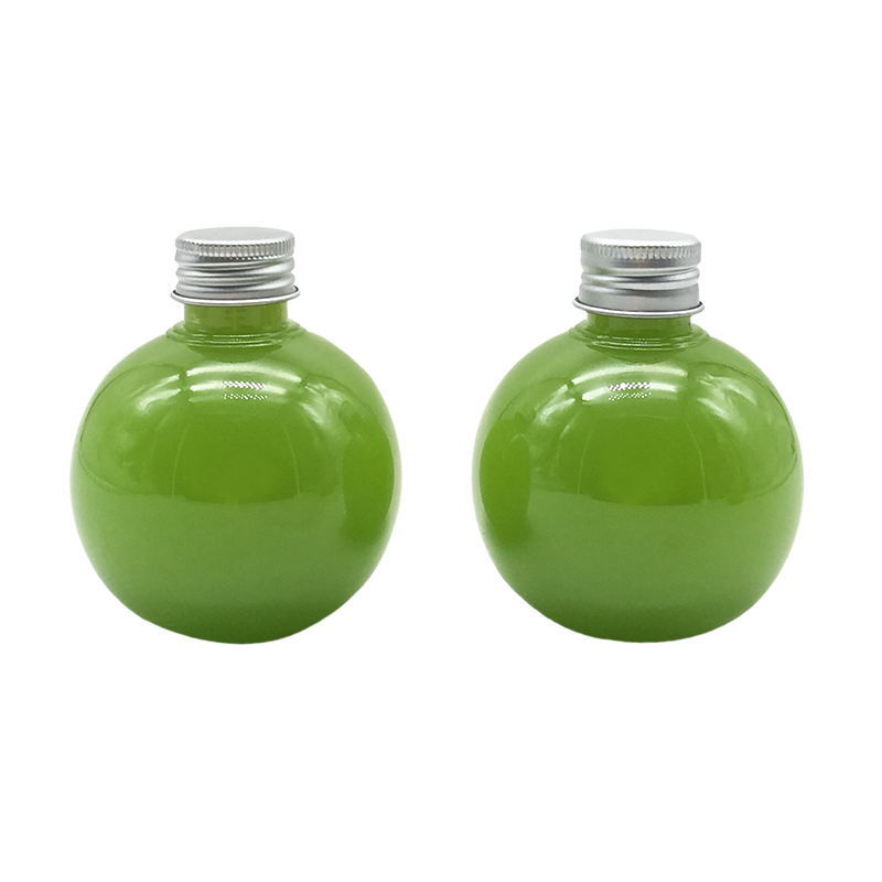 Bouteille de thé au lait de boisson de jus de forme ronde
