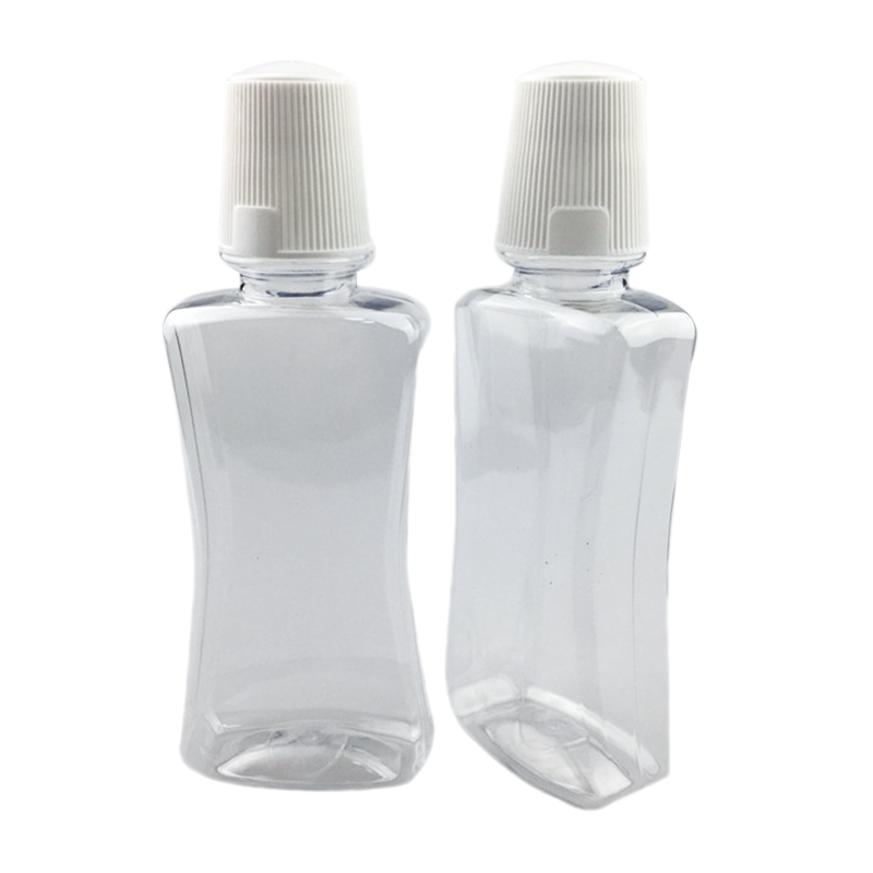 Bouteille de rince-bouche transparente bouteille de rinçage buccal