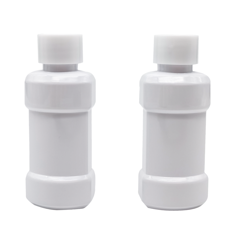 Exemple de bouteille de bain de bouche d'essai