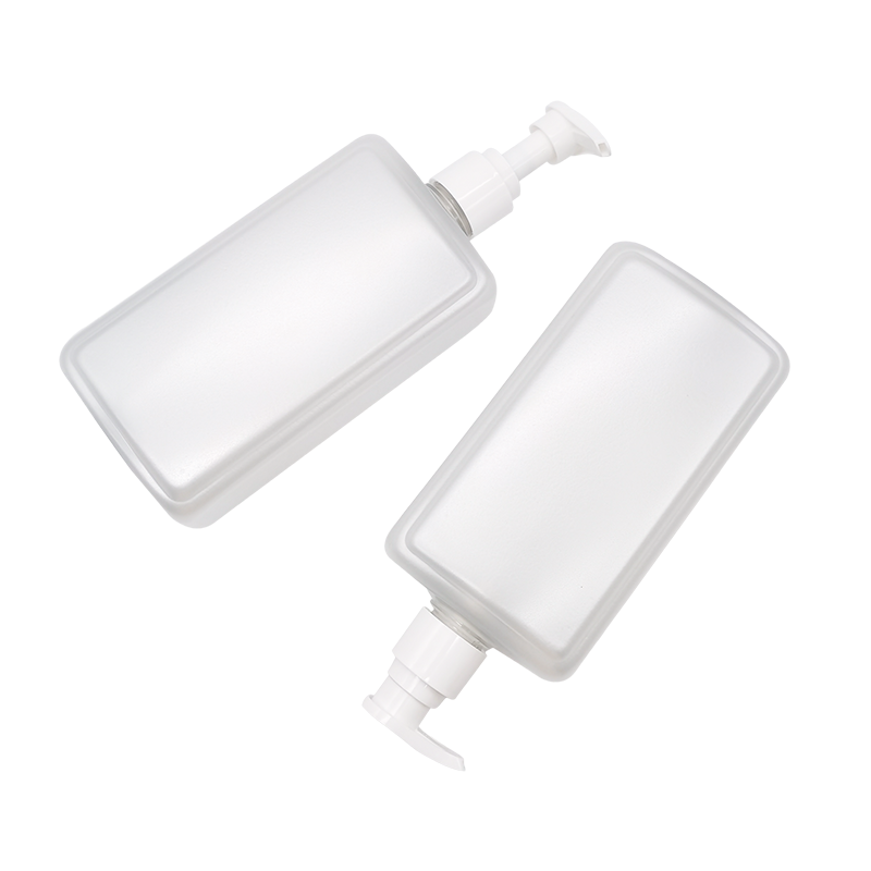 Bouteille carrée de lotion de gel douche de shampoing